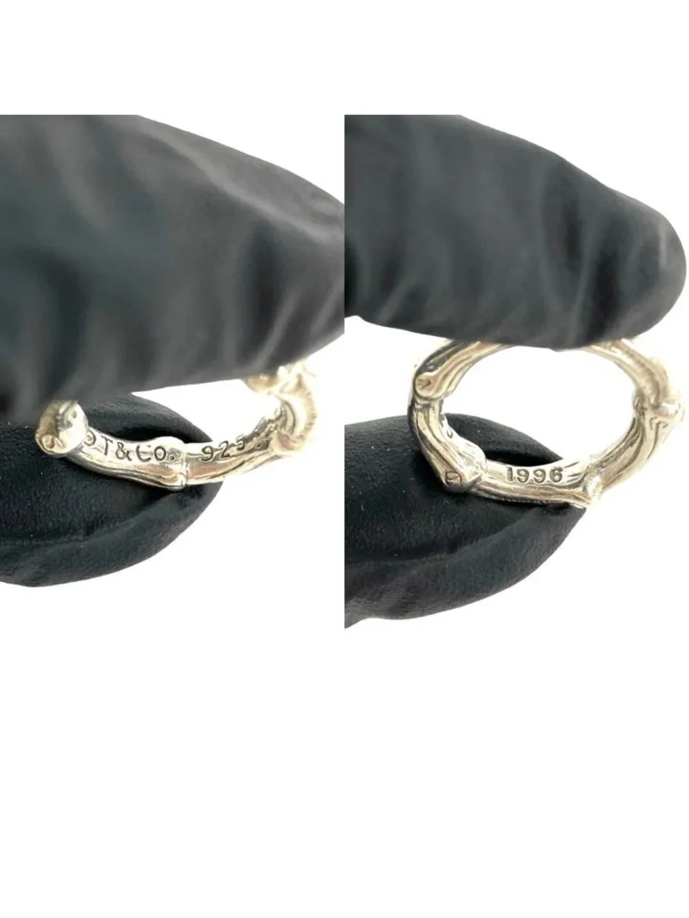 Tiffany & Co Vintage Bamboo Ring 925 Sterling Silver